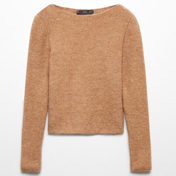 Mango Long Sleeve Boatneck Sweater - Picture 2 of 4